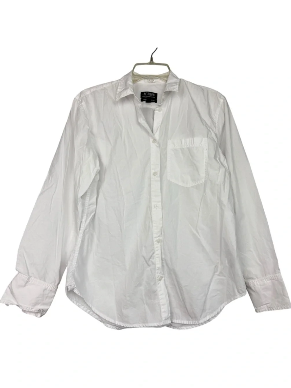 J Crew 2024 Garçon White Regenerative Cotton Button Shirt